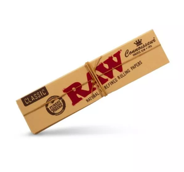 RAW Classic Connoisseur - King Size Slim + Roach Tips