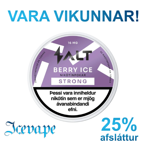 VARA VIKUNNAR! SALT - Berry Ice Strong